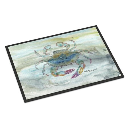 Carolines Treasures 24 x 36 in. Female Blue Crab Watercolor Indoor or Outdoor Mat SC2005JMAT